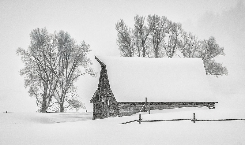 Moulton Barn Winter