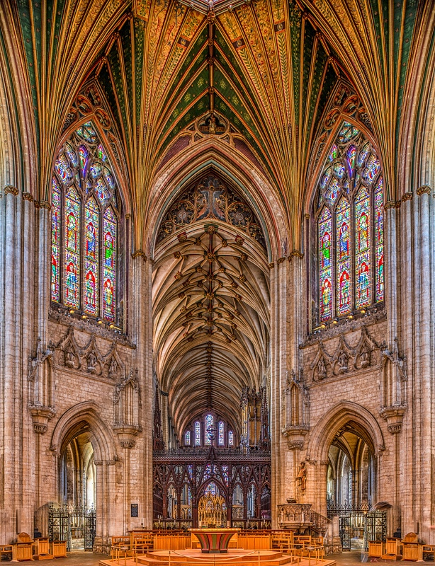 Ely Cathedral, UK, East from the Crossing