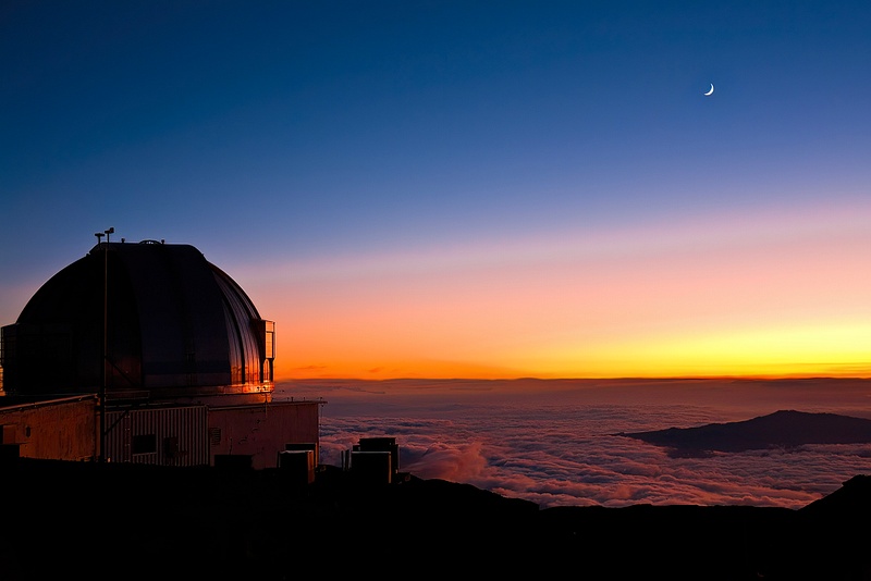 Moonrise over Mauna Kea, Hawaii