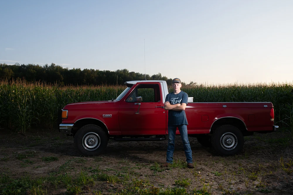 Senior Photos in Merrill, WI: Rustic Charm with a Classic Truck