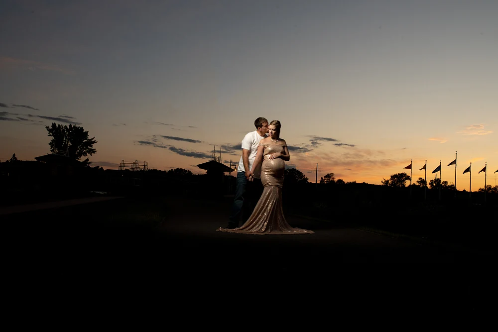 Stunning Sunset Maternity Photos in Wausau