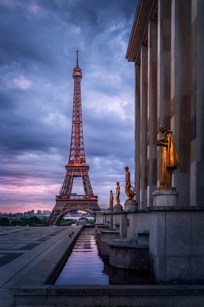 Eiffel Tower sunrise vertical - Landscapes - Terje Photography