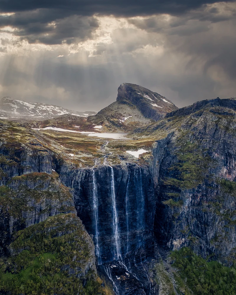 Dronebilde Hydnefossen