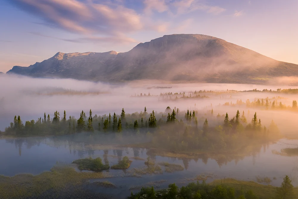 Skogshorn Sunrise - Drone