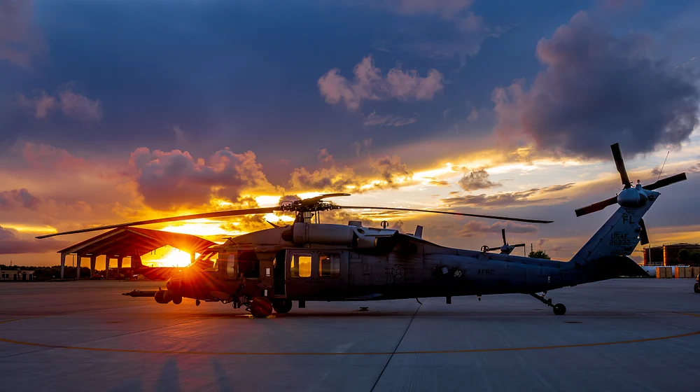 HH60 at Sunset