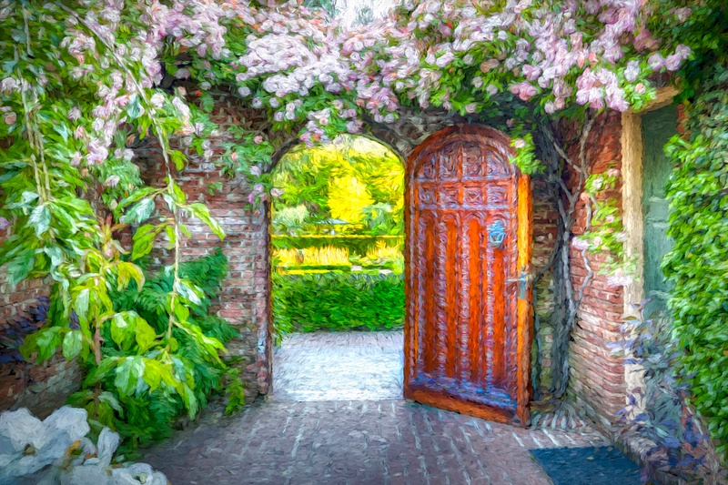 Filoli Garden Door