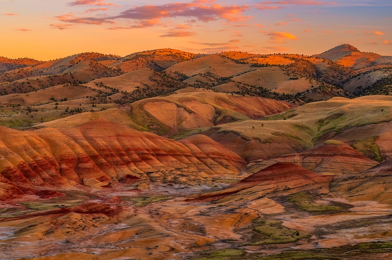 Painted Hills sunset