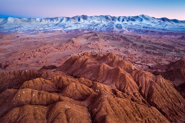 Red-hills-during-morning-twilight,-Labyrinth-Desert,-Puna,-Argentina - IAN PLANT