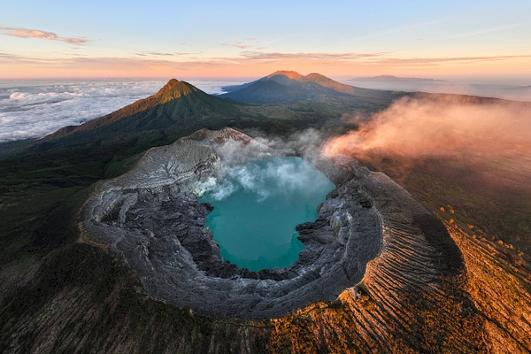 Aerial-2,-Ijen-Volcano,-Java,-Indonesia - IAN PLANT 