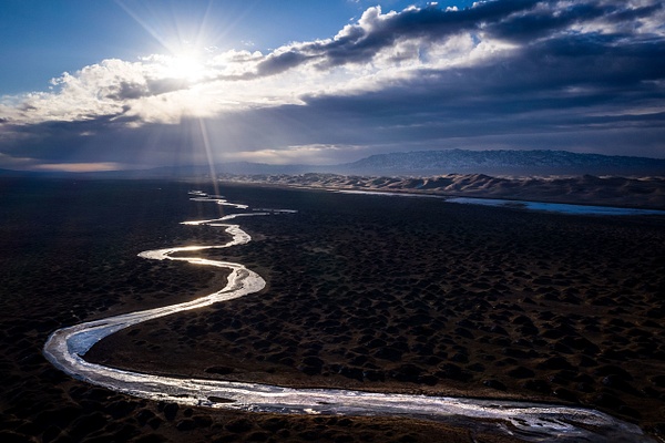 Sunrise-1,-Gobi-Sand-Dunes,-Mongolia - IAN PLANT