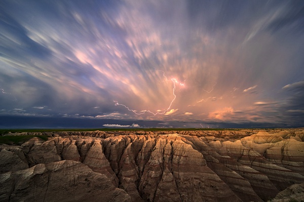 Thunderstorm-1,-Badlands-National-Park,-South-Dakota,-USA - IAN PLANT 