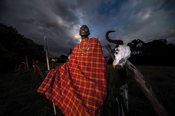 Maasai-at-night-4,-Masai-Mara-National-Reserve,-Kenya - IAN PLANT