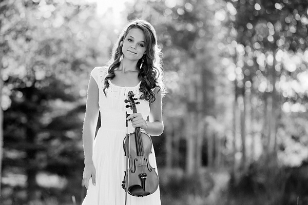 girl with violin - Flo McCall Photography 