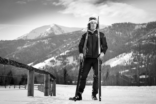 nordic skier portrait - Flo McCall Photography 
