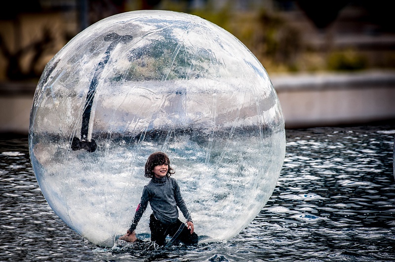The Little Girl In The Bubble