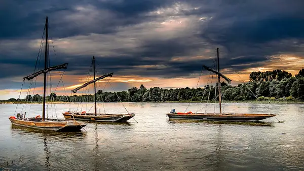 Barges On The Loire by DanGPhotos