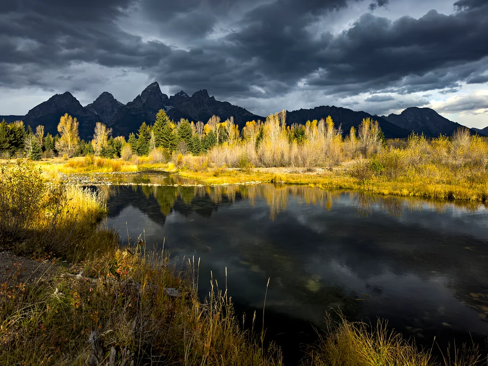 Autumn Reflections in Teton's Dramatic Landscape