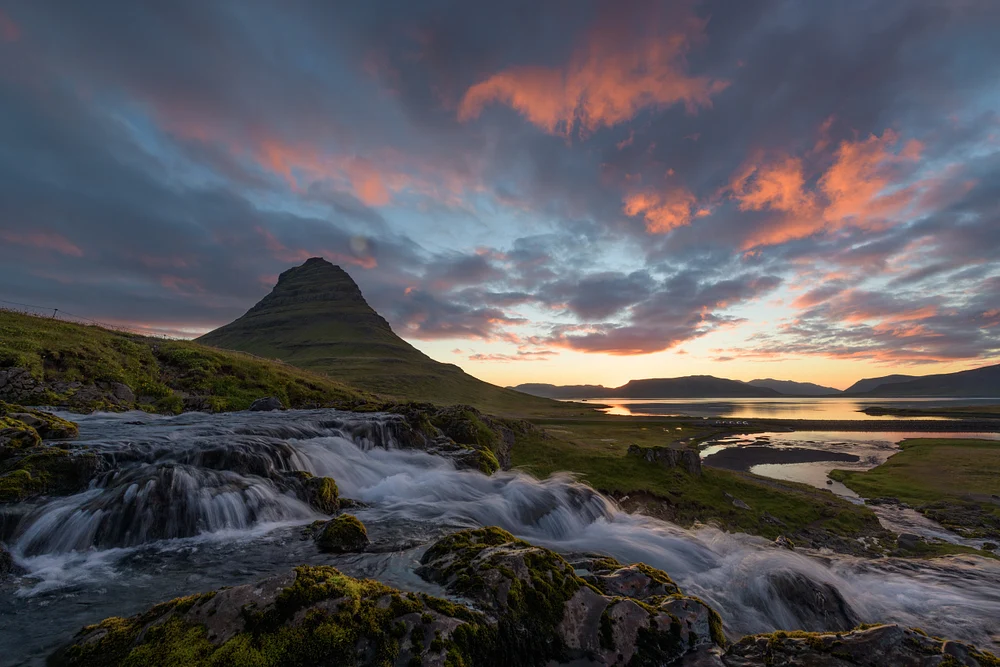 Majestic Kirkjufell Mountain at Sunset