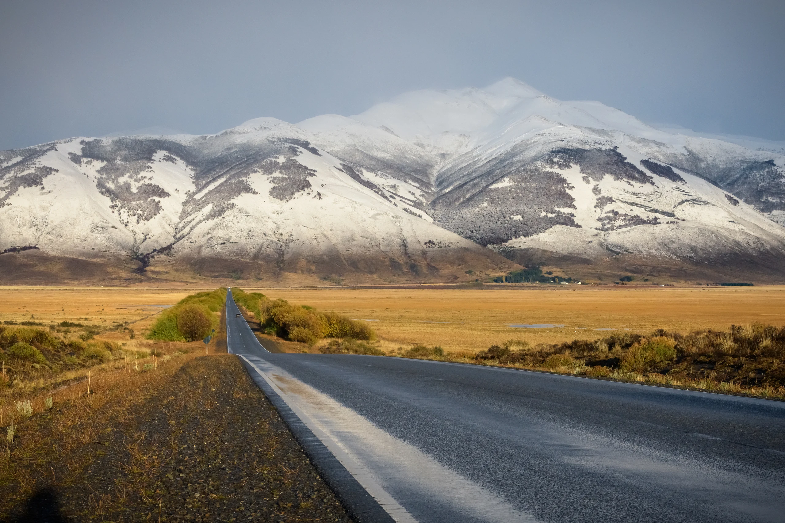Majestic Patagonian Landscape with Snow-Capped Mountains