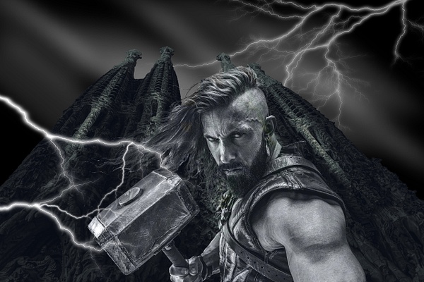 Thor at Asgard - SnS Fine Art