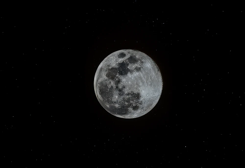 Landscape Moon with Stars