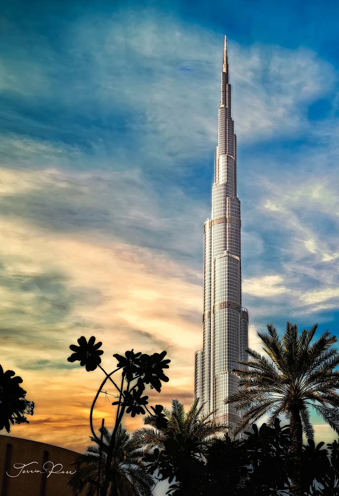 "Burj Khalifa Sunset"