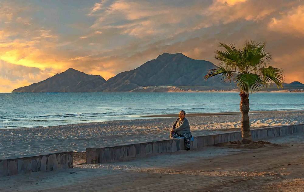 Local Woman Enjoying Sunrise