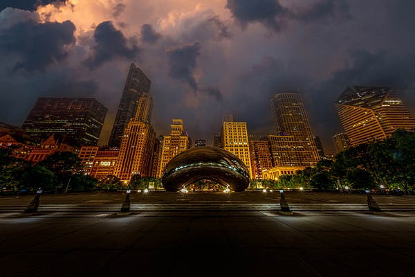chicago bean at night -Edit-Edit copy - Travel - Paul Kober Photography