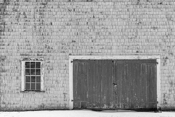 Laudholm Farm Barn - Maine in Black in White - Jim Rothenberg