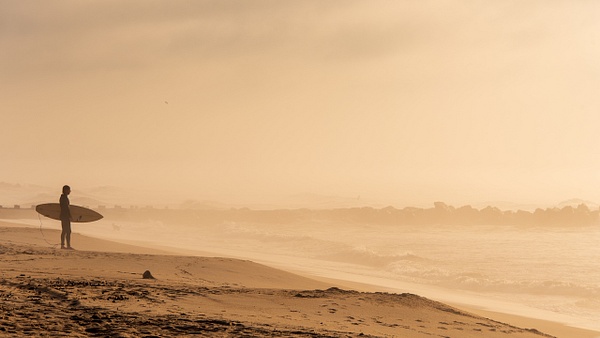 Surfer on a Summer Morning-Asbury Park, NJ - Coastal/Nautical - Jim Rothenberg