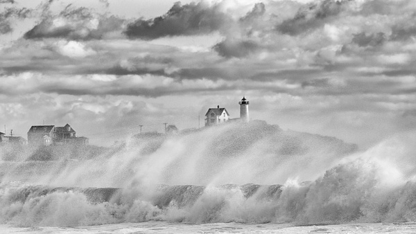Tropical Storm Remants - Maine in Black in White - Jim Rothenberg