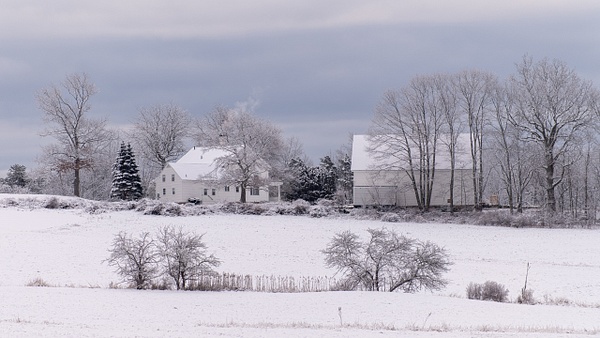 Winter Farm Pastoral - Winter in New England - Jim Rothenberg