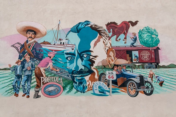 Steinbeck Mural-Salinas, CA - Candid/Street/Still Life - Jim Rothenberg