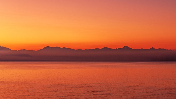 Sunrise &amp; Smoke-Yellowstone Lake - Nature - Jim Rothenberg
