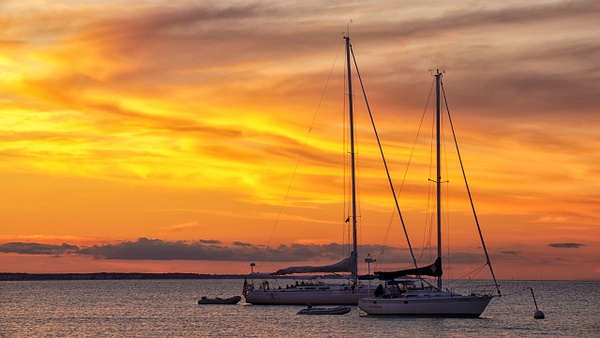 Sunset, Sailboats, Serenity - Martha's Vineyard - Jim Rothenberg