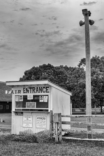 Ag Fair Entrance - Black and White - Jim Rothenberg