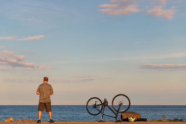 End of Day, Harbor Beach - Summertime in York, Maine - Jim Rothenberg