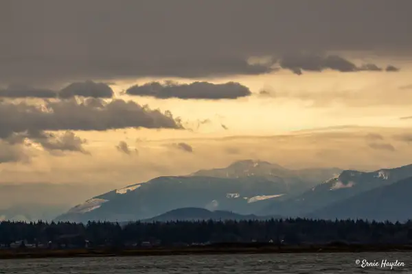 Looking East Across Padilla Bay - Snow Clouds Looming by...