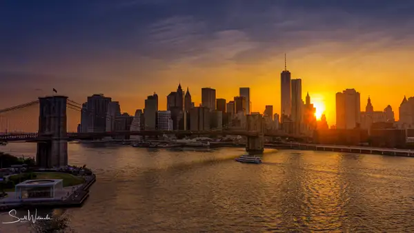 Lower Manhattan Brooklyn Bridge (Sunset) 1 by...