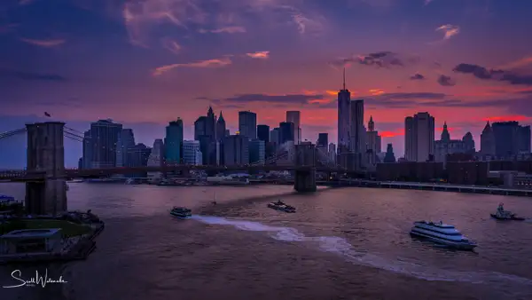 Lower Manhattan Brooklyn Bridge (Sunset) 2 by...