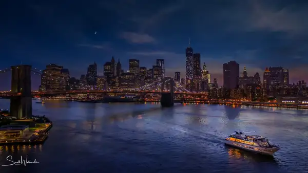 Lower Manhattan Brooklyn Bridge (Night) by...