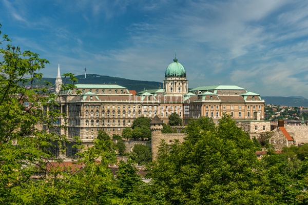 Buda-Castle-Budapest-Hungary-blue-sky - Photographs of Europe 