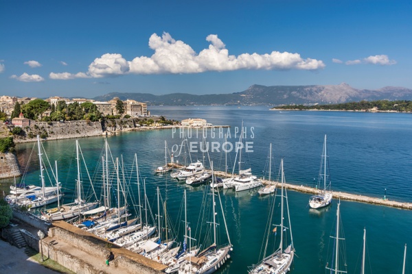 View-from-Old-Venetian-Fortress-Corfu-Old-Town-Greece - Photographs of Europe