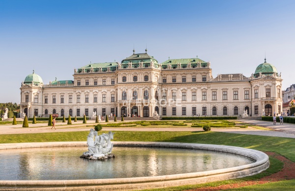 Belvedere-Palace-facade-Vienna-Austria - Photographs of Europe