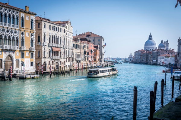Grand-Canal-view-toward-Basilica-di-Santa-Maria-della-Salute-Venice-Italy - Photographs of Venice, Italy..