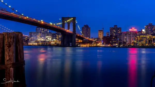 Brooklyn Bridge (Night) 1 by ScottWatanabeImages