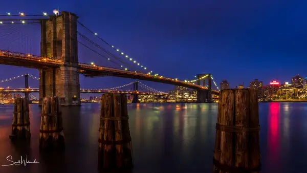 Brooklyn Bridge (Night) 2 by ScottWatanabeImages