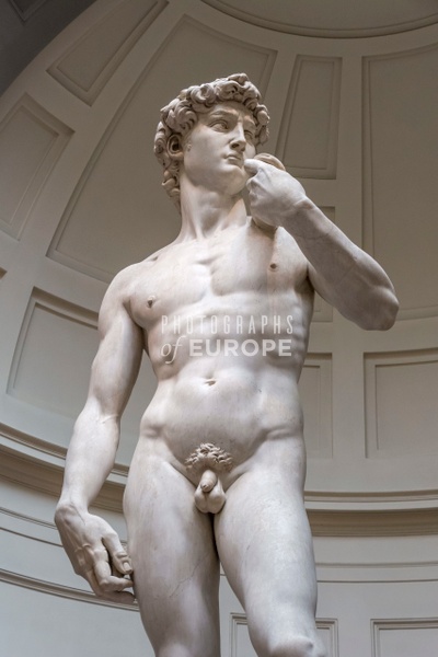 Michelangelo-statue-of-David-Florence-Italy - Photographs of Florence and Pisa, Italy. 