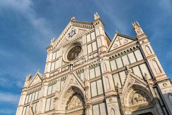 Santa-Croce-church-frontage-Florence-Italy - Photographs of Europe 