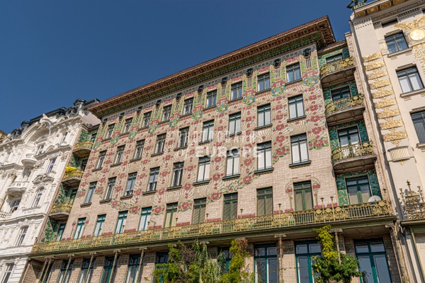 Otto-Wagner-apartment-building-Linke-Wienzeile-No-40-Vienna-Austria - Photographs of Granada, Spain